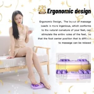 Foot Massage Roller Reflexology Massager – Magnetic Acupressure Foot Pain Relief Massaging Board Pakistan