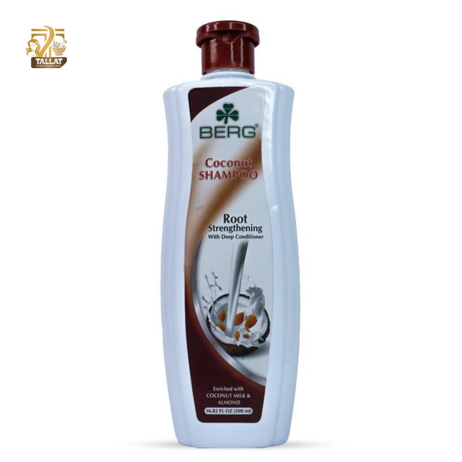 Tallat Herbs Berg Coconut Root Strengthening Shampoo - Image 3