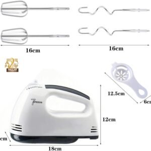 Tallat Herbs Electric Hand Mixer 7 Speed Kitchen Beater