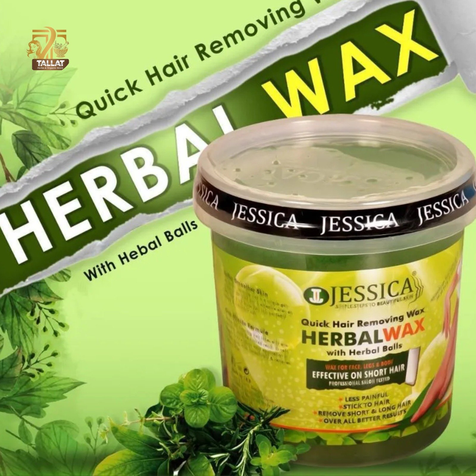 Tallat Herbs Jessica Herbal Hair Removal Wax - Image 2