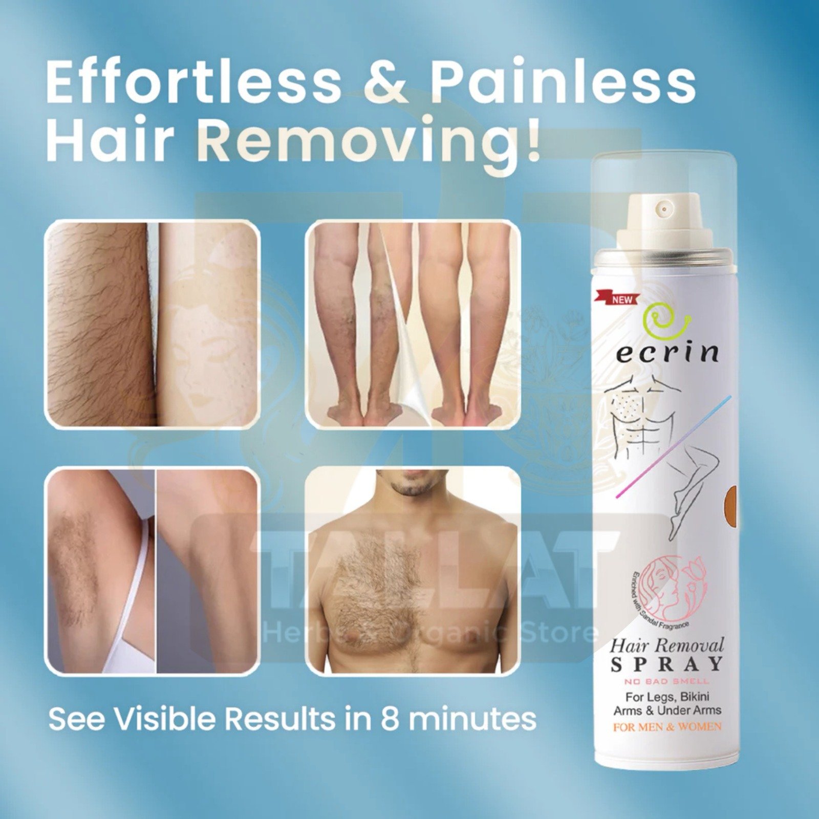 tallat-herbs-ecrin-hair-removal-foam-painless-smooth-skin-solution-pakistan - Image 2