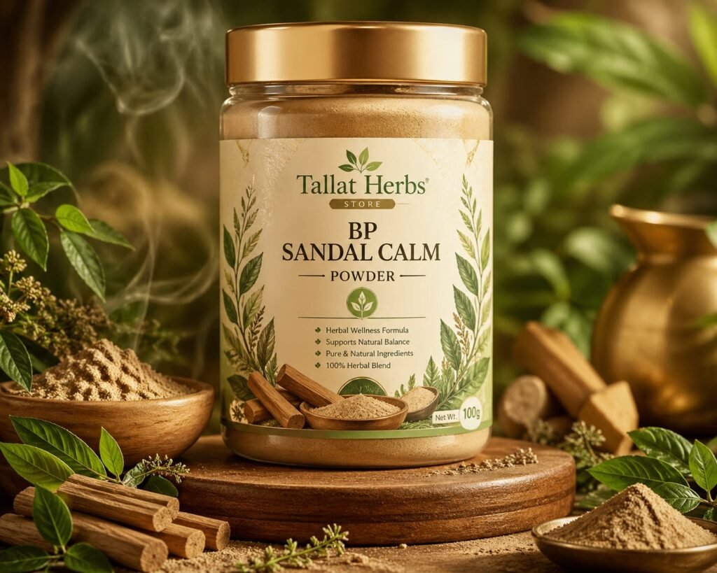 BP Sandal Calm Powder – Cooling Foot & Body Powder for Sweat, Odor & Skin Irritation | Tallat Herbs
