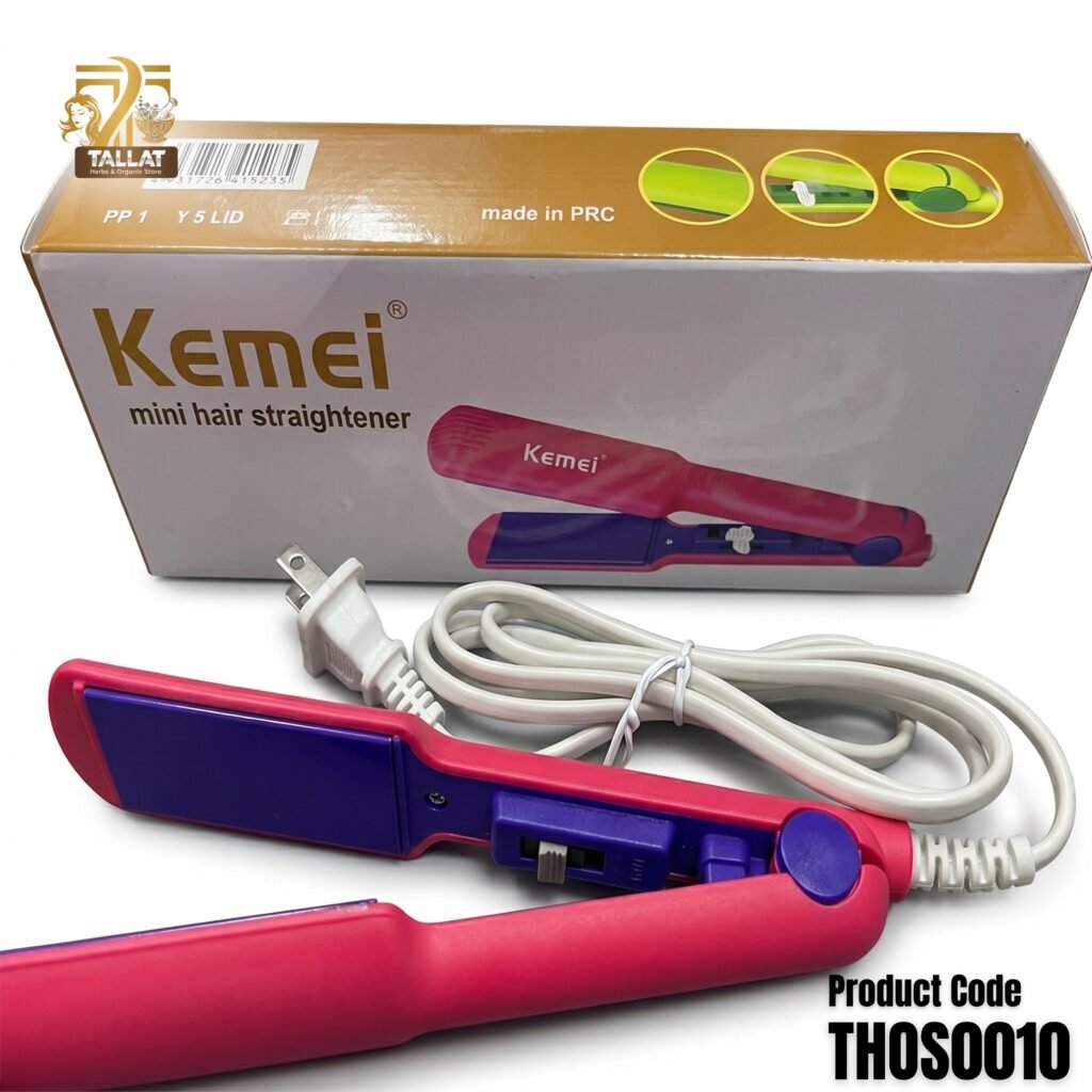 KM-599 Mini Hair Straightener by TallatHerbs – Portable Salon Styling Anytime
