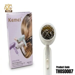 Kemei Mini Portable Foldable Hair Dryer – Compact Travel Blow Dryer for Fast, Salon-Style Styling by TallatHerbs