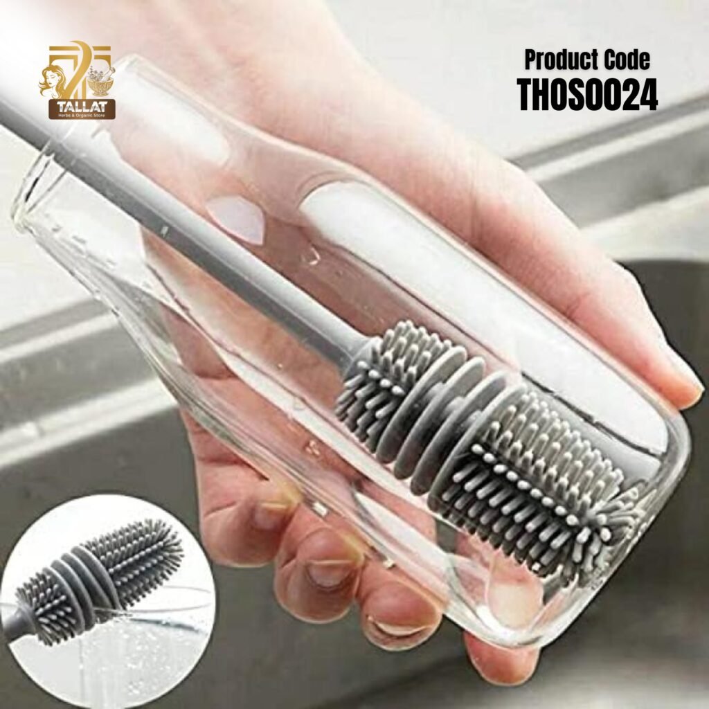 Long Handle Silicone Bottle Cleaning Brush | Deep Cleaning No Dead-End Brush for Bottles, Cups & Flasks – Tallat Herbs