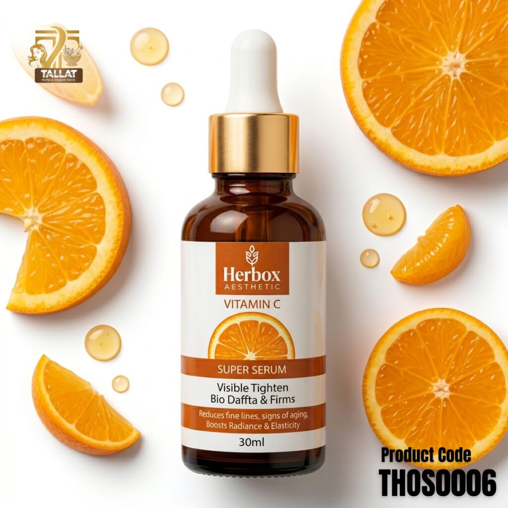 Relax Vitamin C Brightening Face Serum 30ml by TallatHerbs – Glowing Skin & Anti-Aging Care