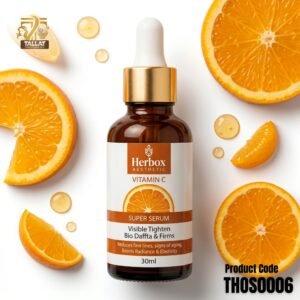 Relax Vitamin C Brightening Face Serum 30ml by TallatHerbs – Glowing Skin & Anti-Aging Care