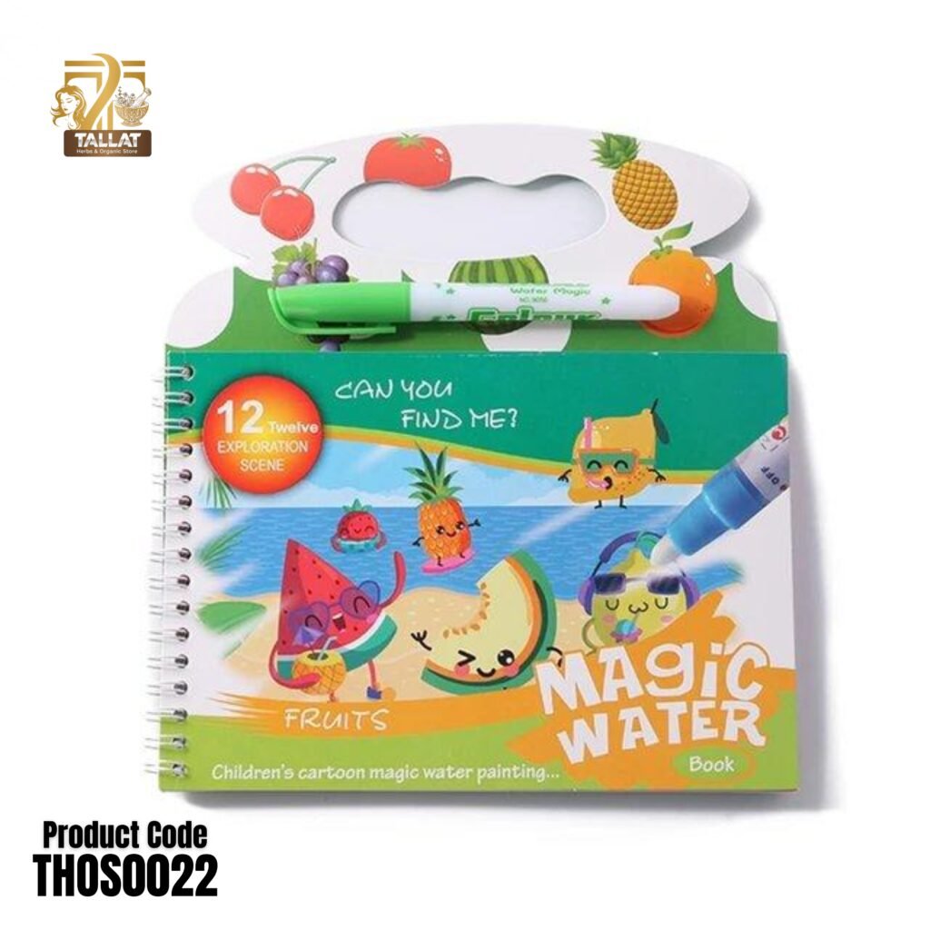 Reusable Water Paint Book for Kids | Magic Drawing Coloring Book (Mess-Free Learning Toy) – Tallat Herbs