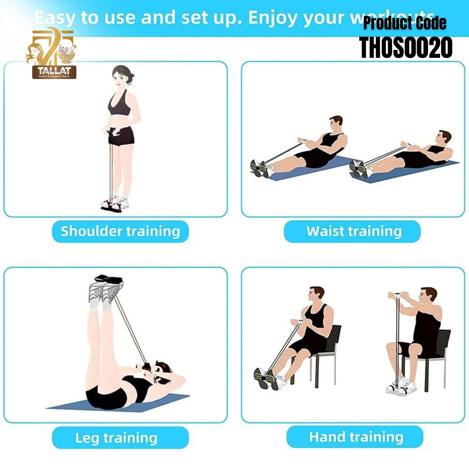 Pedal Resistance Band Tummy Trimmer Exercise Expander - Image 3