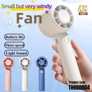 Portable Mini Turbo Handheld Fan by TallatHerbs – Premium Rechargeable Cooling Anywhere