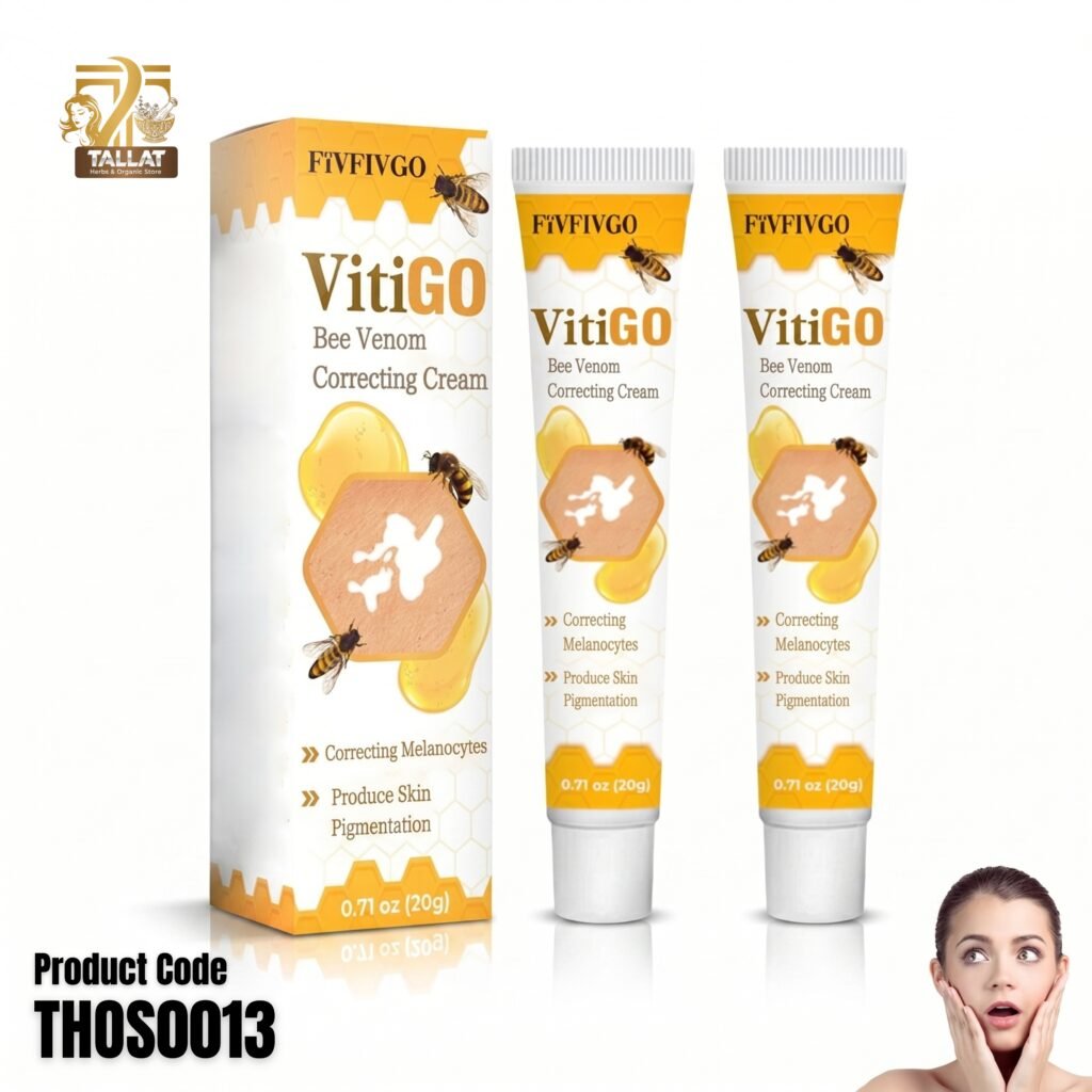Vitiligo Treatment Bee Venom Cream for Skin Repair, Rashes & Pigmentation | Tallat Herbs