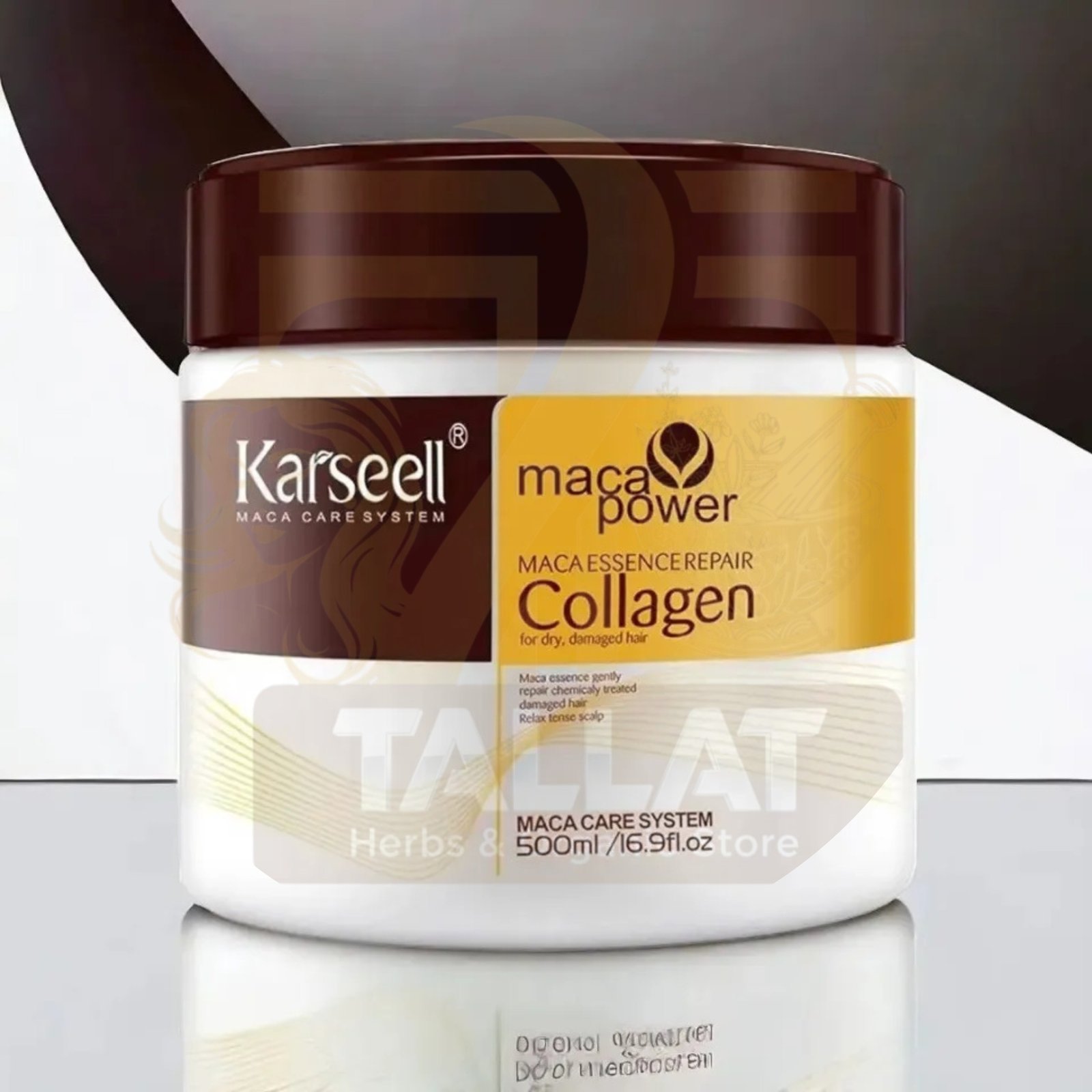 hair-mask-maca-collagen-deep-conditioning-repair-damaged-hair-soft-smooth-tallat-herbs by Tallat Herbs