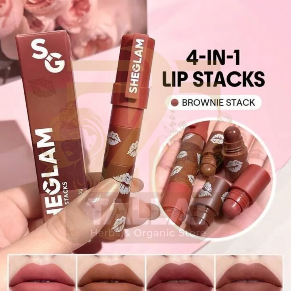 4 in 1 Lipstick Lip Gloss Makeup Stick Imported by Tallat Herbs