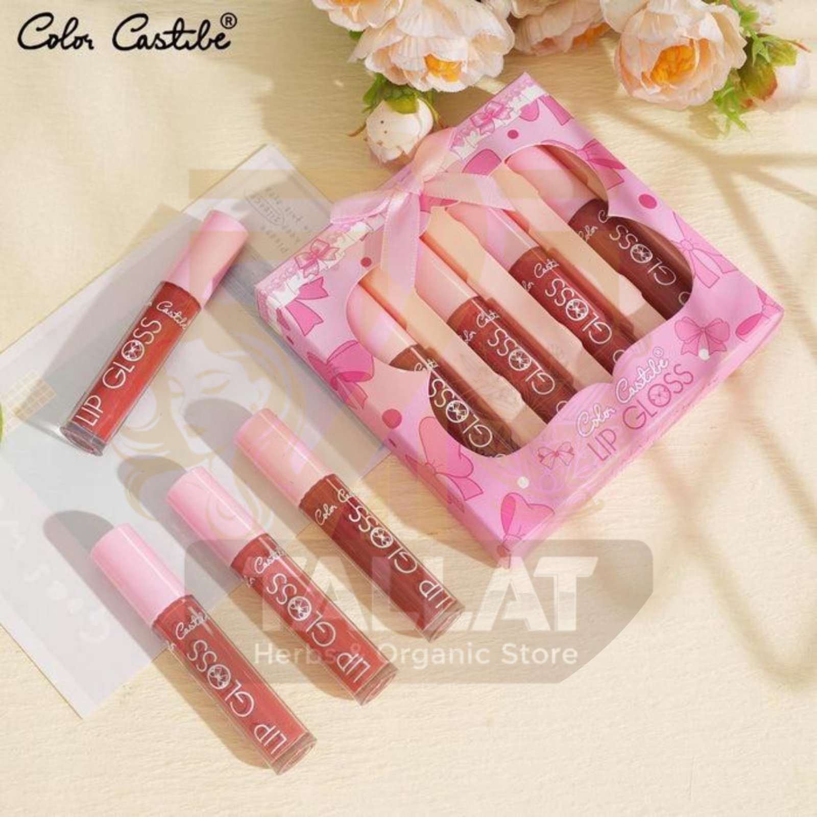 Matte Lip Gloss Set Nude Shades Makeup by Tallat Herbs
