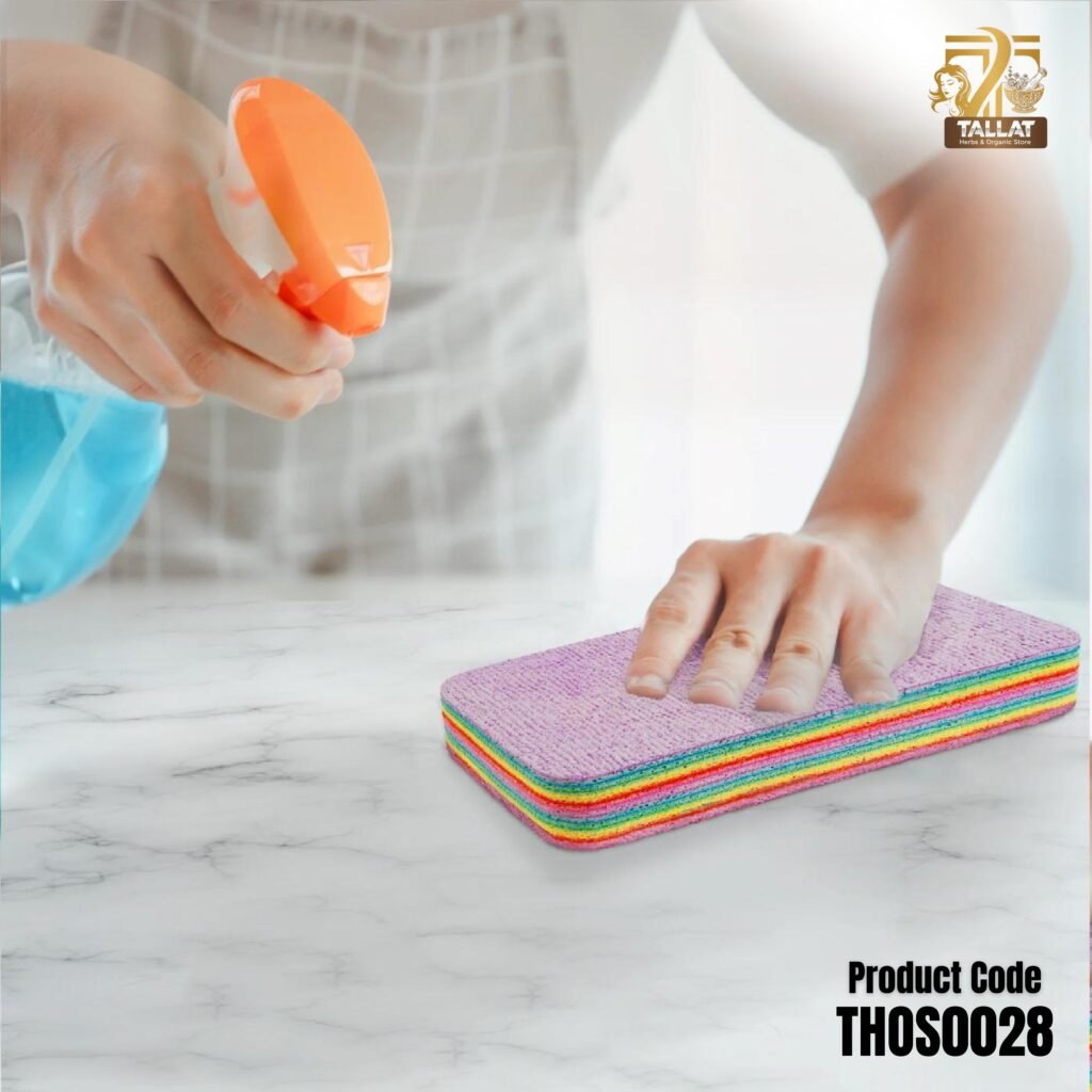 10 Layers Cleaning Sponge – Heavy Duty Multi-Layer Dishwashing Scrubber for Deep Cleaning Kitchen & Home  Tallat Herbs