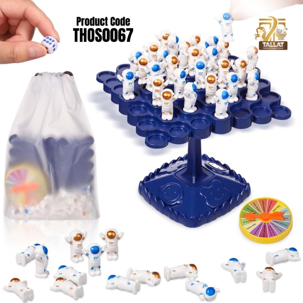 Astronaut Balance Tree Game Set for 2 Players Interactive Balance Stacking Educational Toy for Kids