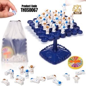 Astronaut Balance Tree Game Set for 2 Players Interactive Balance Stacking Educational Toy for Kids