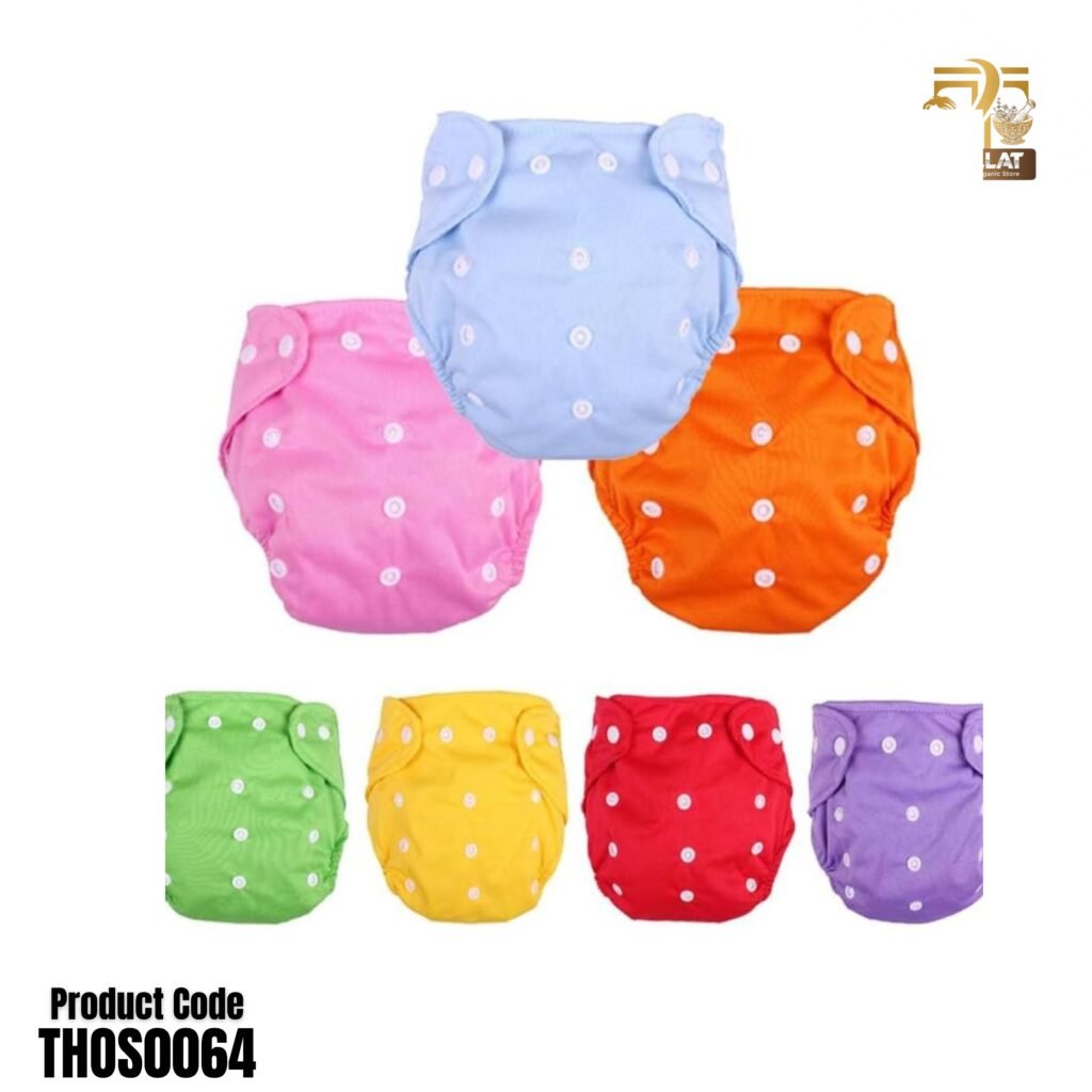 Button Diaper Adjustable Washable Cloth Diaper Reusable Soft Comfortable Baby Diaper for Infants and Toddlers