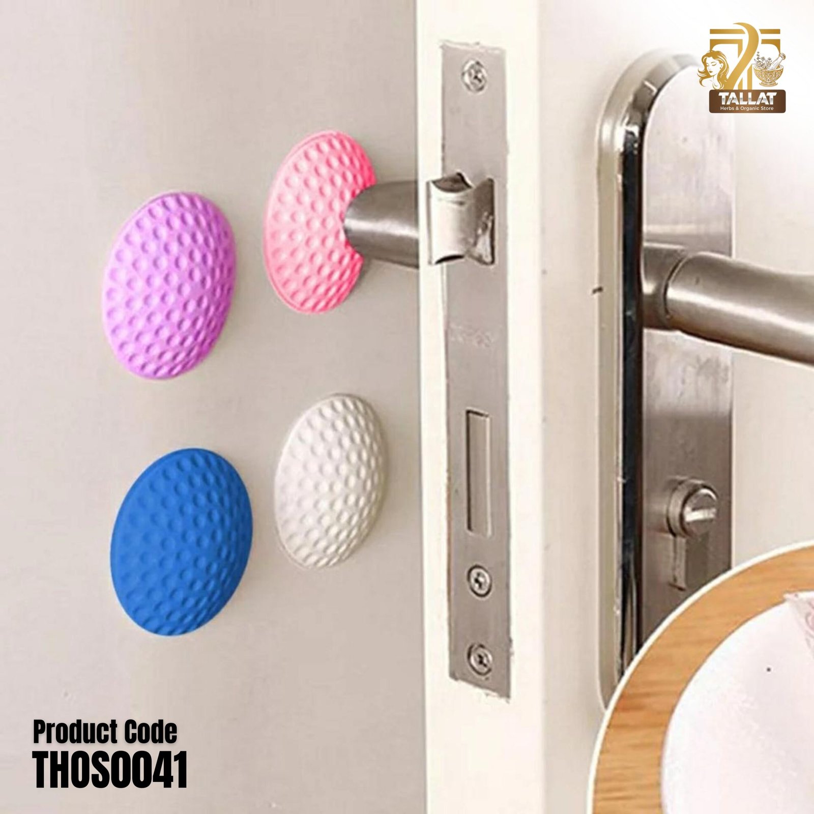 1Pc Golf Door Knob Protector Silicone Wall Protector Anti Collision Door Handle Bumper Noise Reduction Guard for Home Office - Image 2