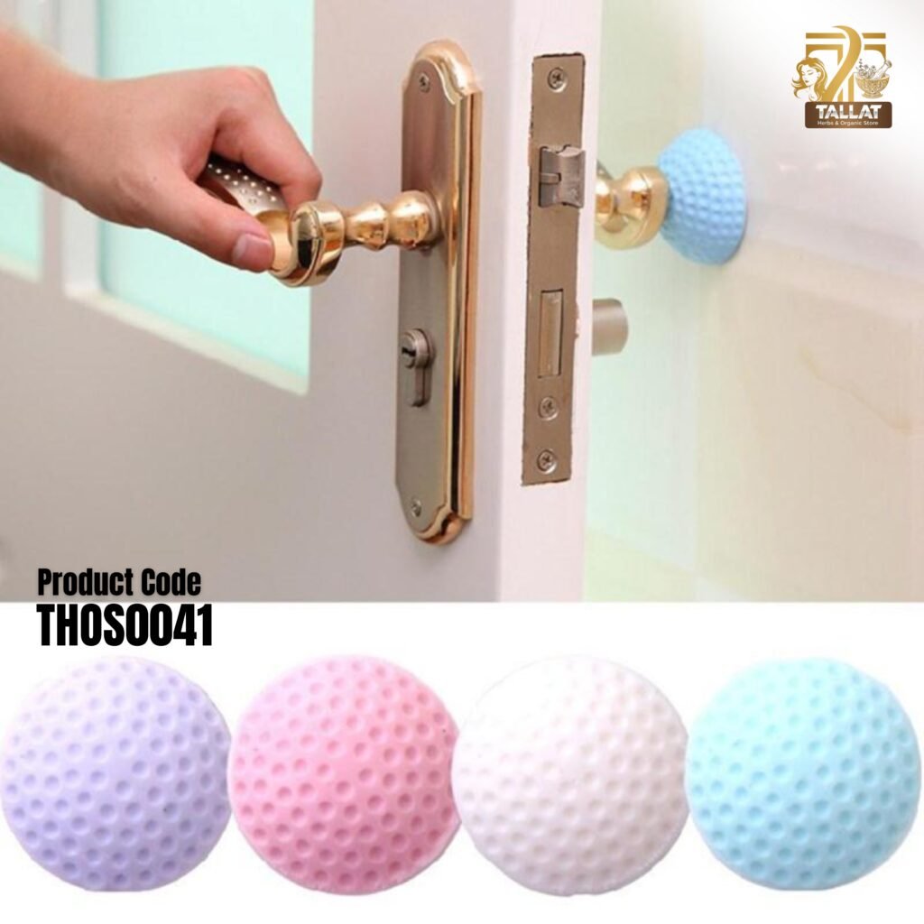 1Pc Golf Door Knob Protector Silicone Wall Protector Anti Collision Door Handle Bumper Noise Reduction Guard for Home Office