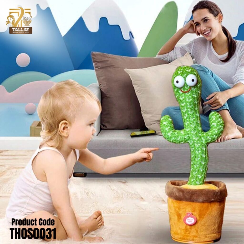 Dancing Cactus Toy – Talking, Singing & Voice Recording USB Rechargeable Kids Educational Toy | Tallat Herbs