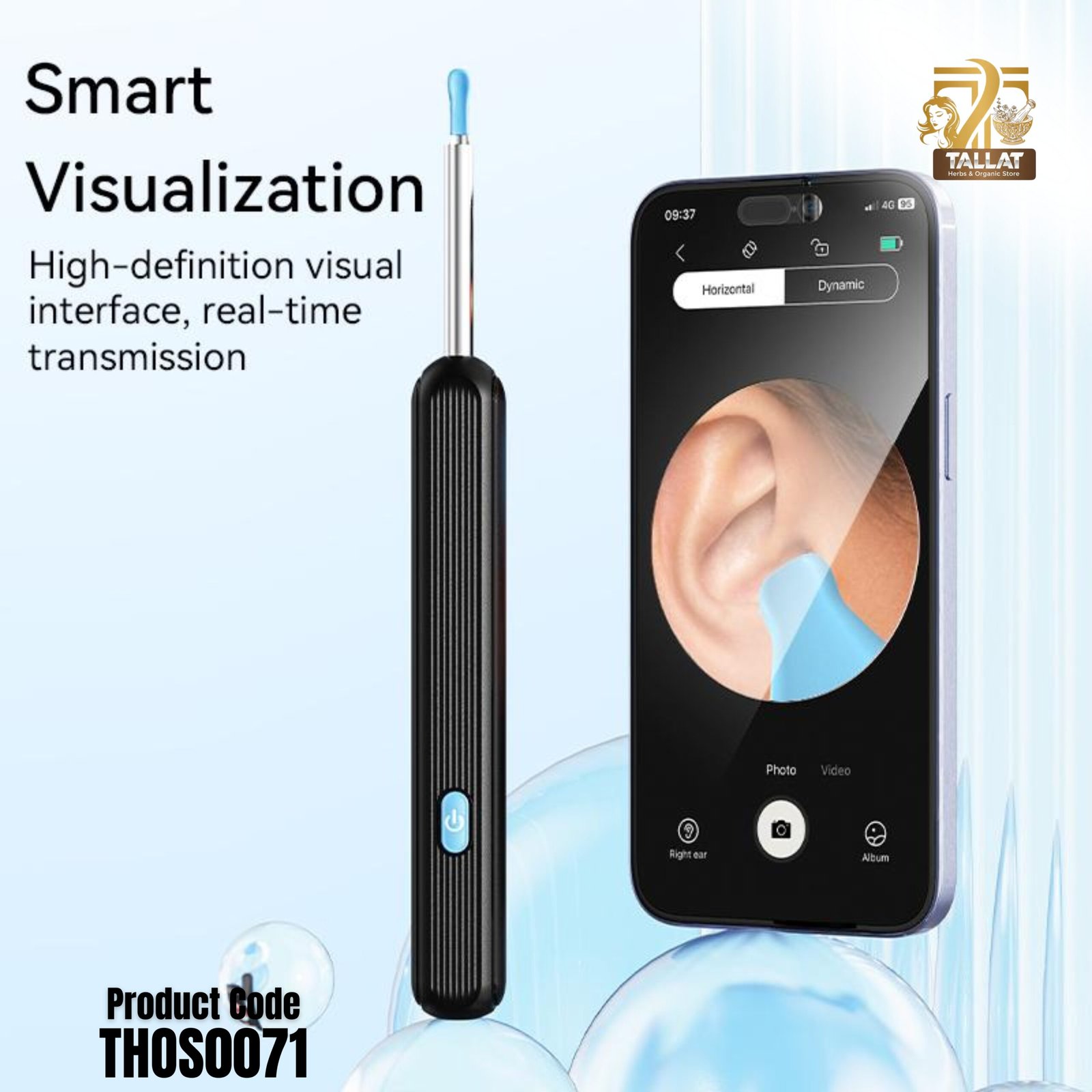 Ear Cleaner High Precision Ear Wax Removal Tool with Camera and LED Light Wireless Smart Ear Cleaning Device - Image 3
