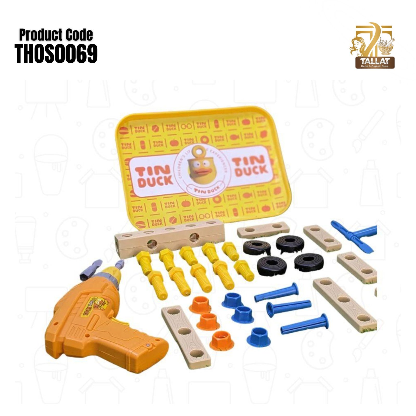 Electric Drill Build Toy Set Creative Construction Kit for Kids Educational DIY Building Toy with Tools - Image 3