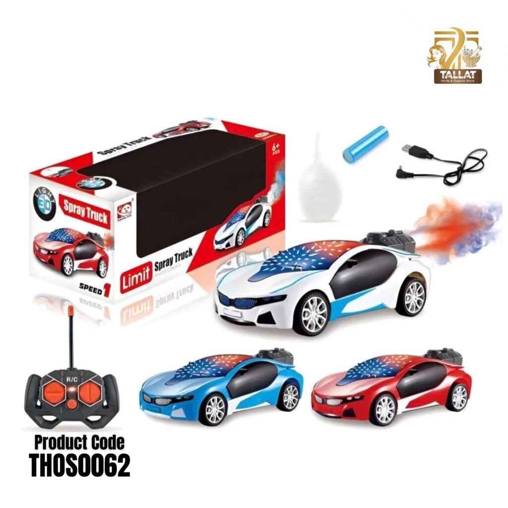 Smoke Car Remote Control Speed Racing Car Rechargeable High Speed Drift Car with Light Effects for Kids