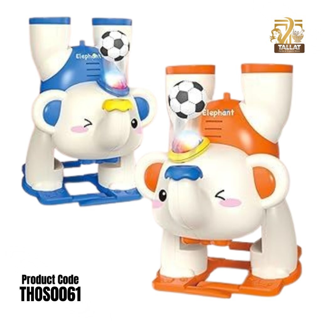 Walking Elephant Floating Ball Electric Toy for Kids Interactive Musical Light Up Air Blowing Educational Toy
