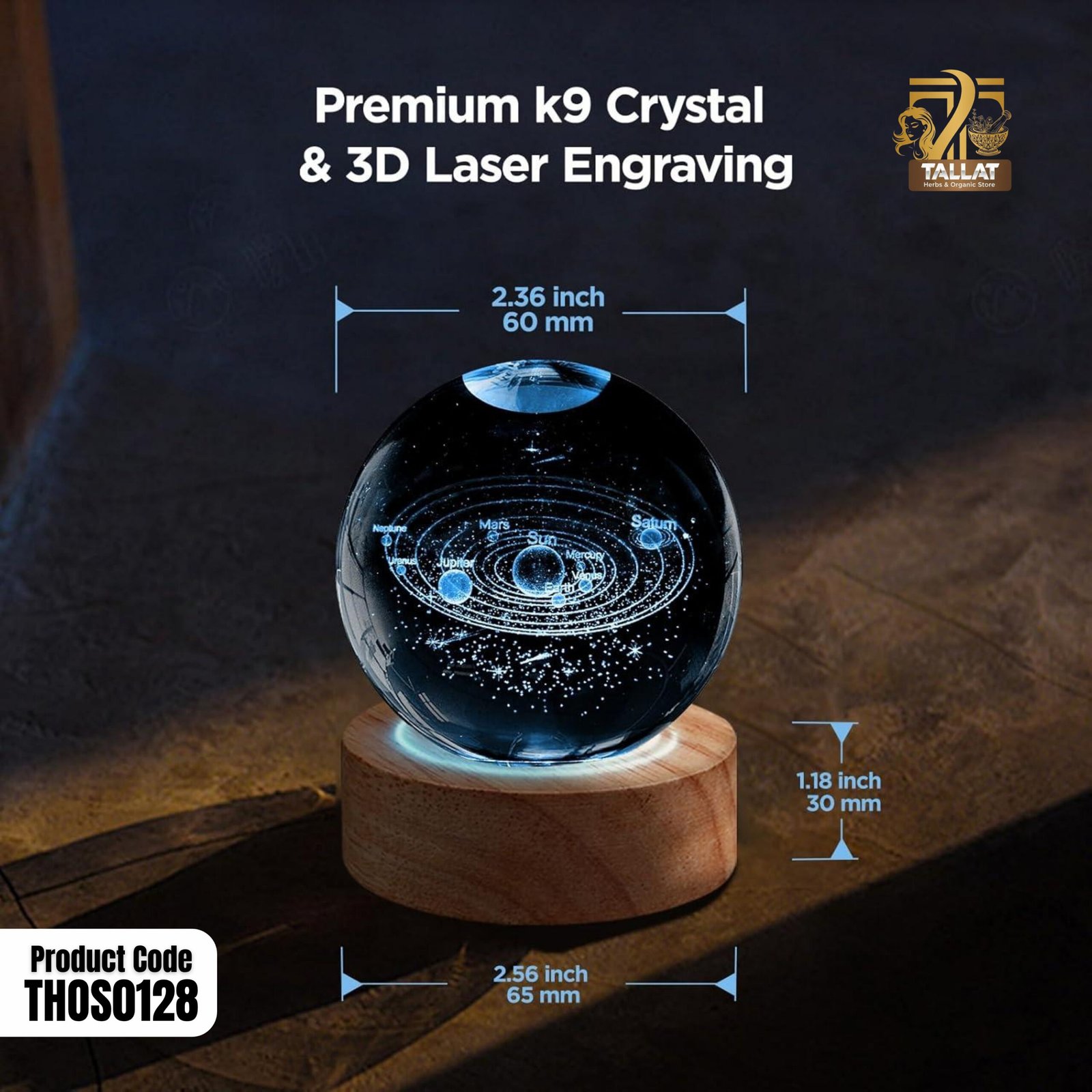 16 Colors Crystal Ball Lamp with Remote – Color Changing LED Night Light for Home Decor