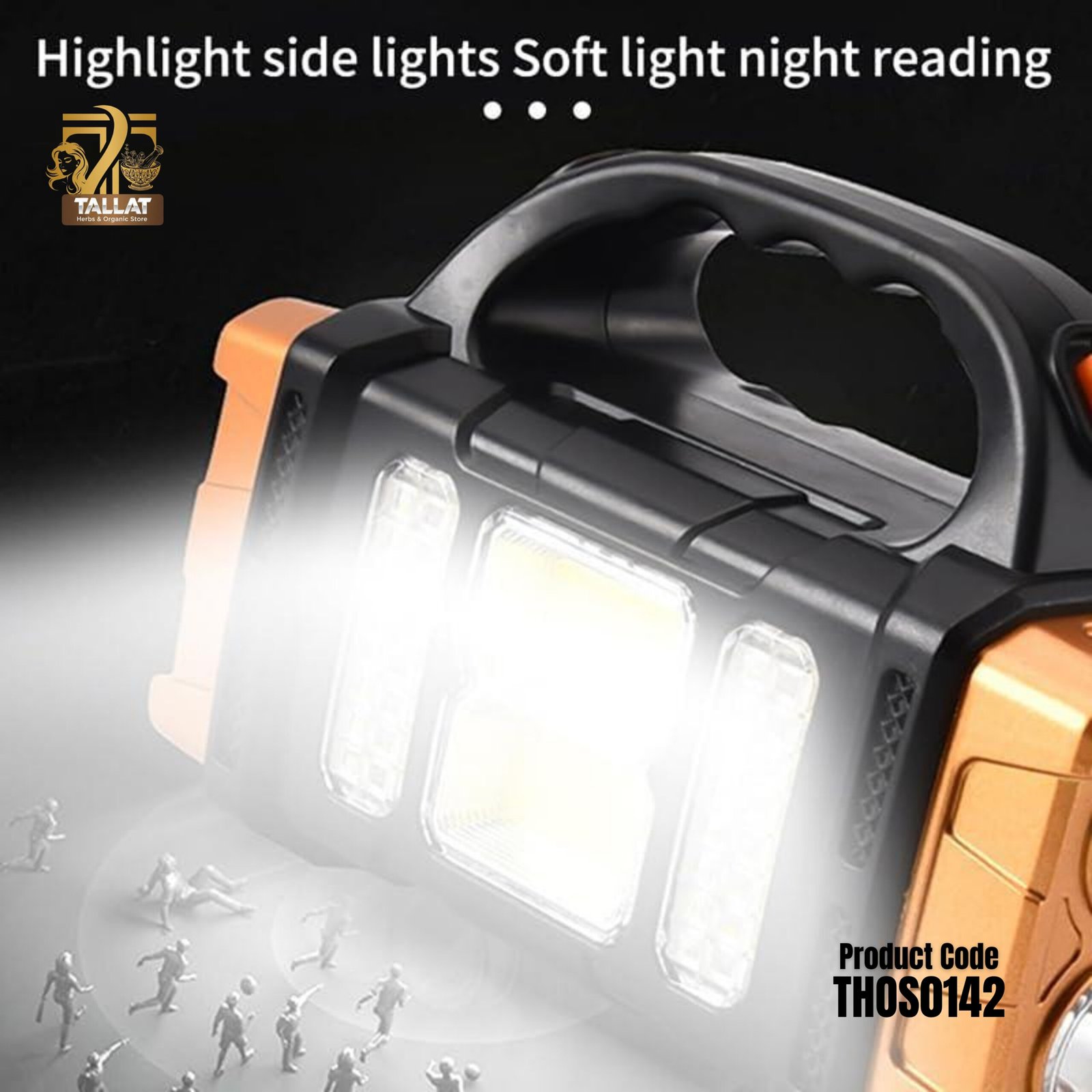 2 in 1 Rechargeable Solar Charging LED Double Sided Handy Heavy Bulb Light - Image 2