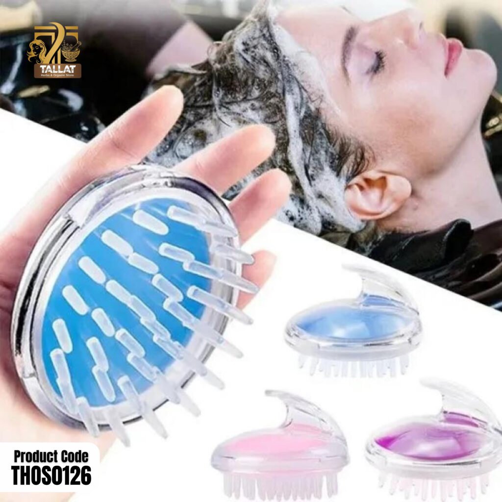 Premium Soft Silicone Head Scalp Massager Brush – Deep Cleansing Shampoo Comb for Hair Care