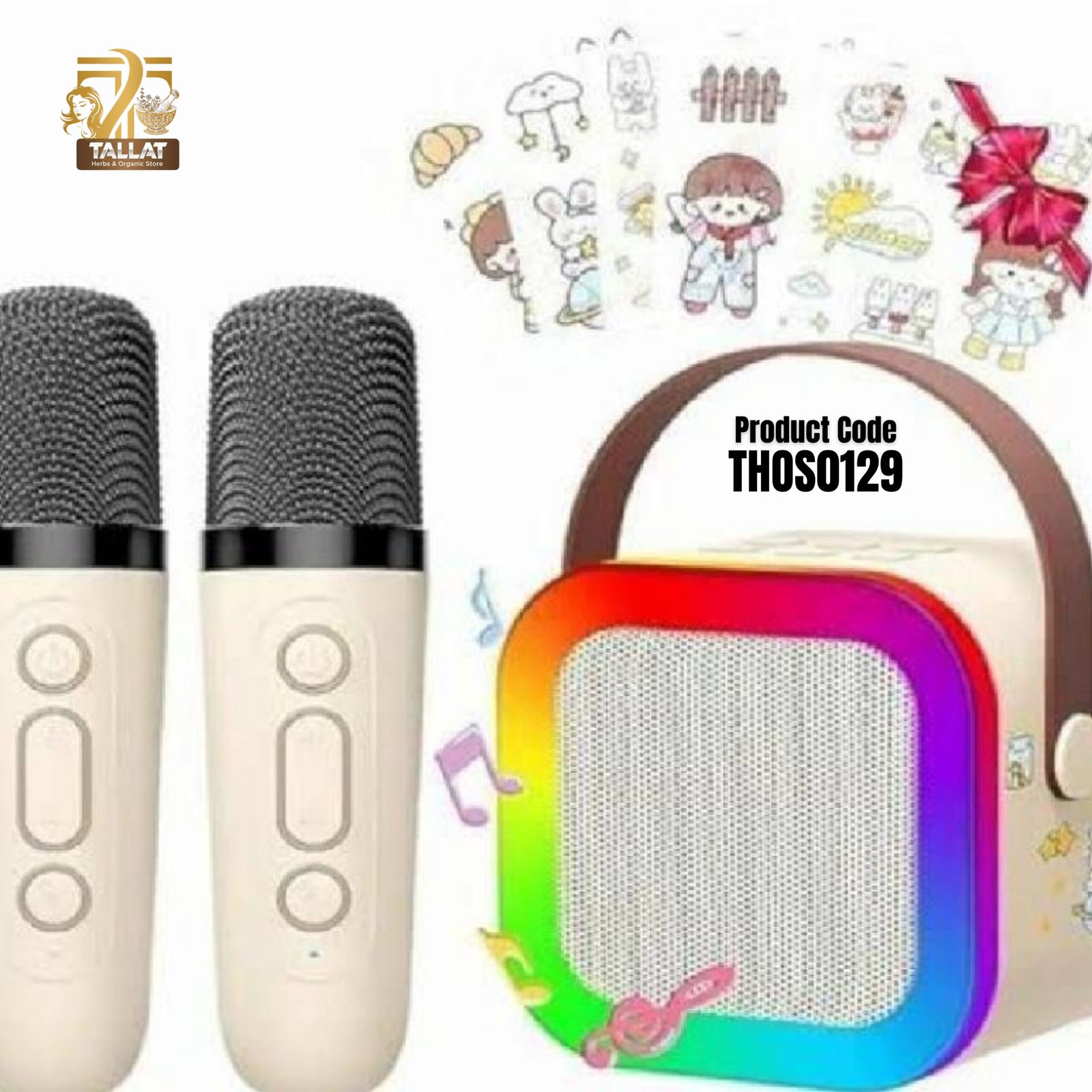 K12 Karaoke Machine Double Mic with Speaker – Portable Wireless Karaoke System for Kids & Adults