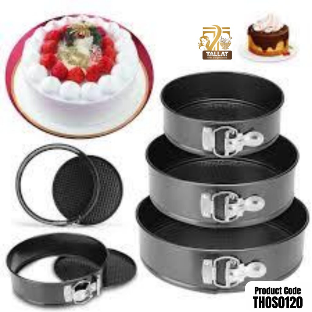 3PCS Round Cake Baking Mold Set – Non-Stick Cake Tin Tray Pan Bakeware Kit for DIY Baking