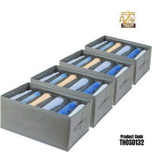 6 Grid Jeans and Clothes Organizer Foldable WardrobeLarge Drawer Organizer for Folded Clothes