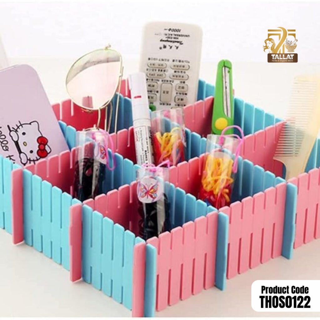 Adjustable Drawer Organizer – Home Kitchen Board Divider & Makeup Storage Box