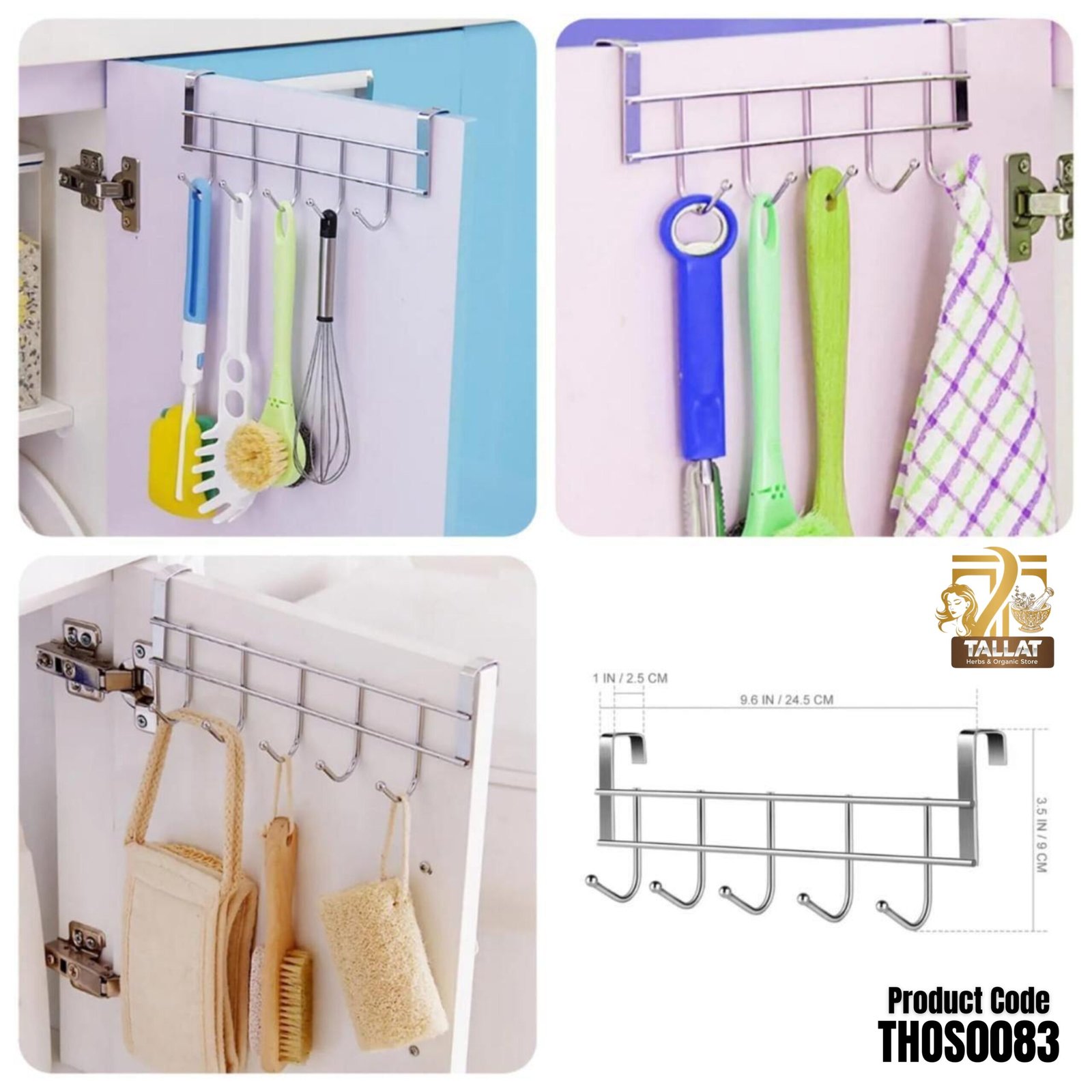 Cabinet Hanger Space Saving Organizer – Multi-Purpose Storage Rack for Kitchen, Bathroom and Home Organization - Image 2