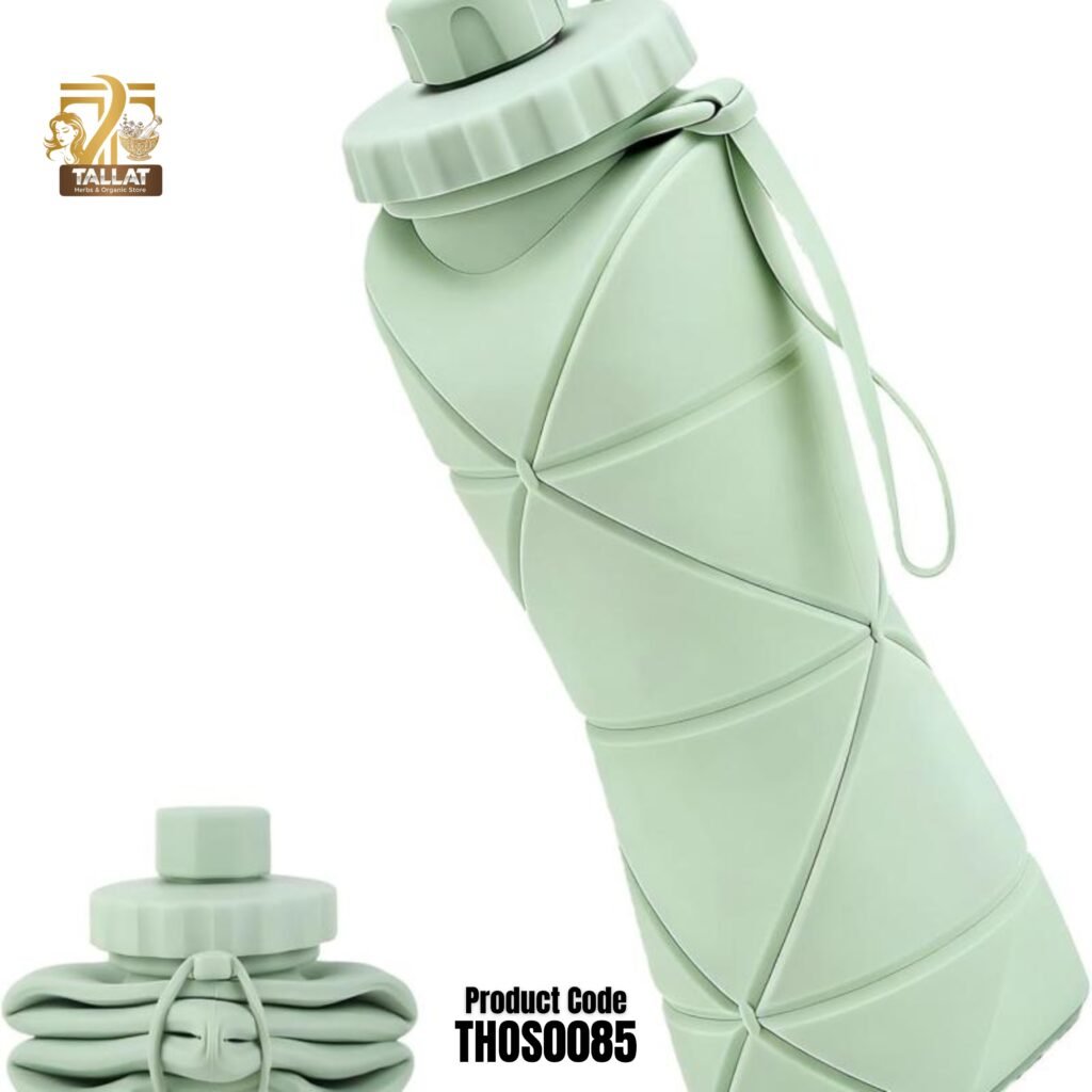 Collapsible Water Bottle Silicone Foldable Water Bottle for Travel, Hiking, Gym & Outdoor Activities