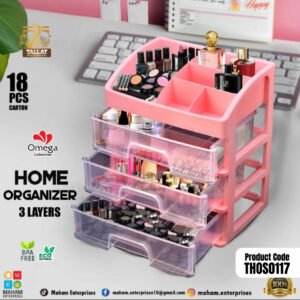 Home Organizer 3 Layer – Multi-Purpose Storage Rack for Kitchen, Bathroom & Home Organization