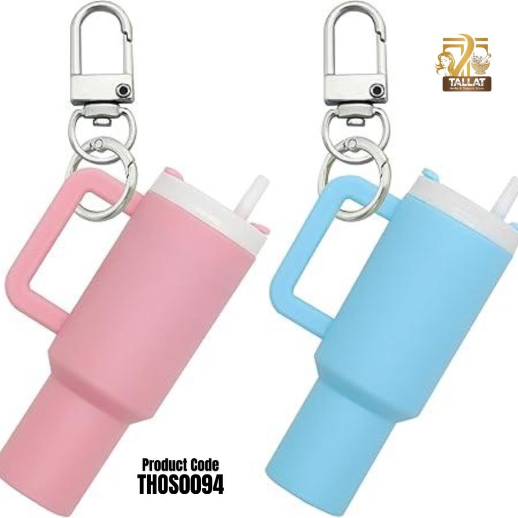 Mini Keychain Stanley Style Tumbler – Cute Portable Bottle with Mini Storage Inside Keychain Design