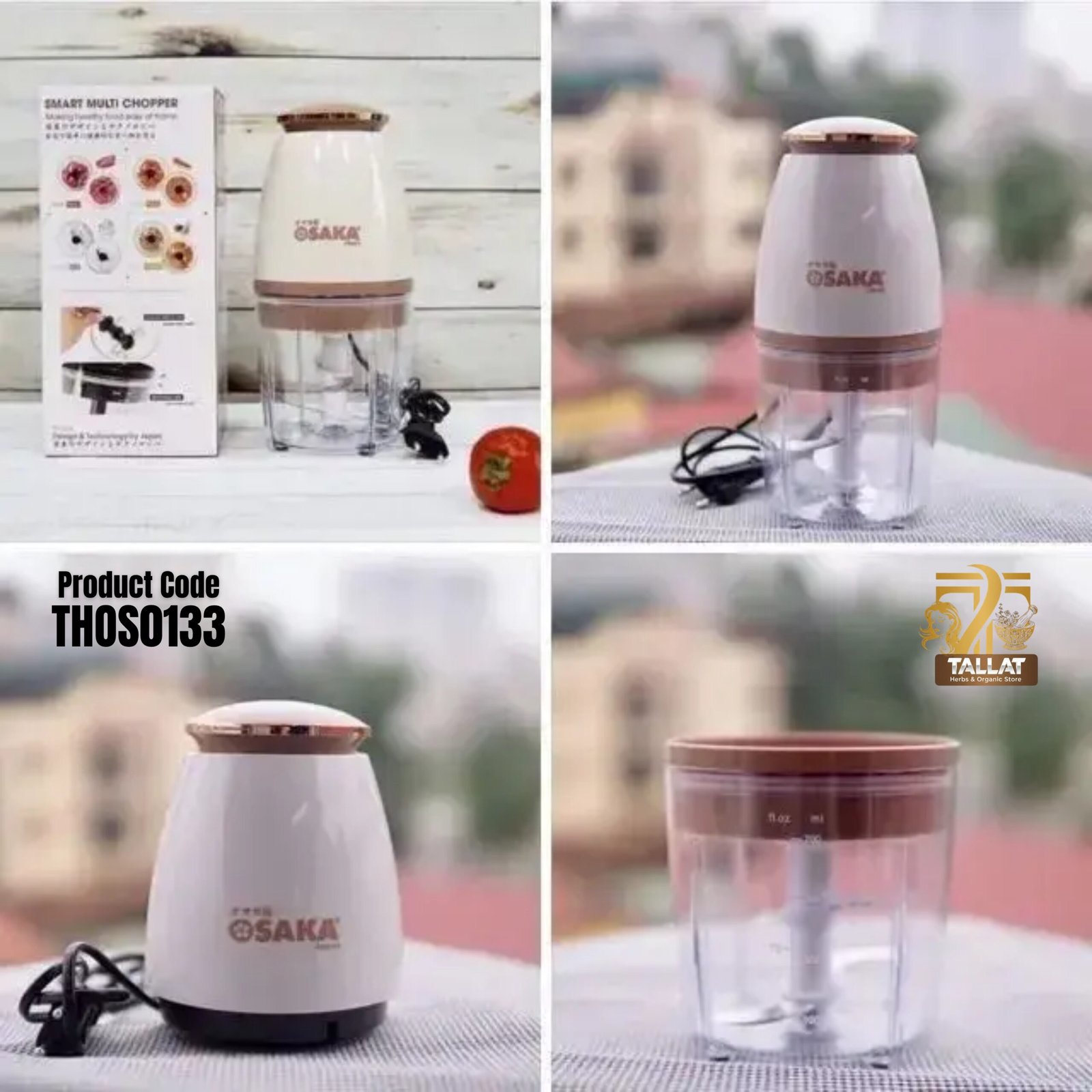 Osaka Multi-Purpose Electric Meat Grinder 700ml Food Processor for Kitchen - Image 3