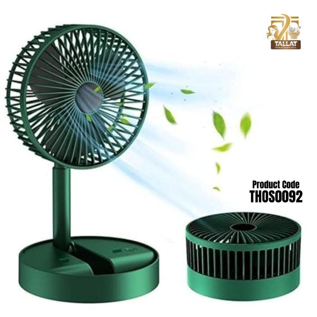 Portable Electric Mini Fan Foldable Telescopic Fan – Adjustable Desktop Cooling Fan for Home, Office & Travel