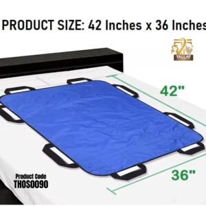 Positioning Bed Pad with Handles – Washable Patient Transfer Sheet for Bedridden Patients and Caregiving Support