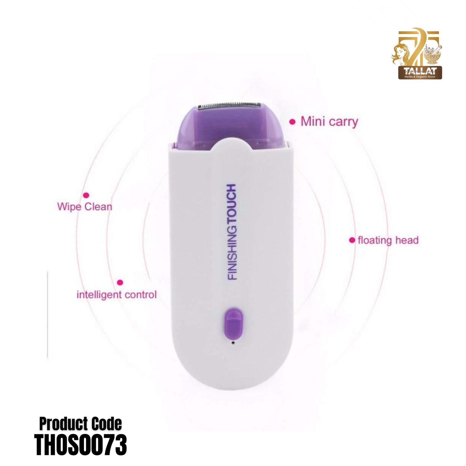 YES Finishing Touch USB Rechargeable 2 In 1 Instant Painless Hair Removal Machine for Women and Men Face Body Arms and Legs - Image 2