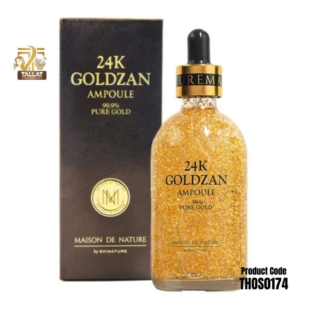24K Goldzan Facial Serum Ampoule Pure Gold 99.9% 100ml – Maison De Nature Korea
