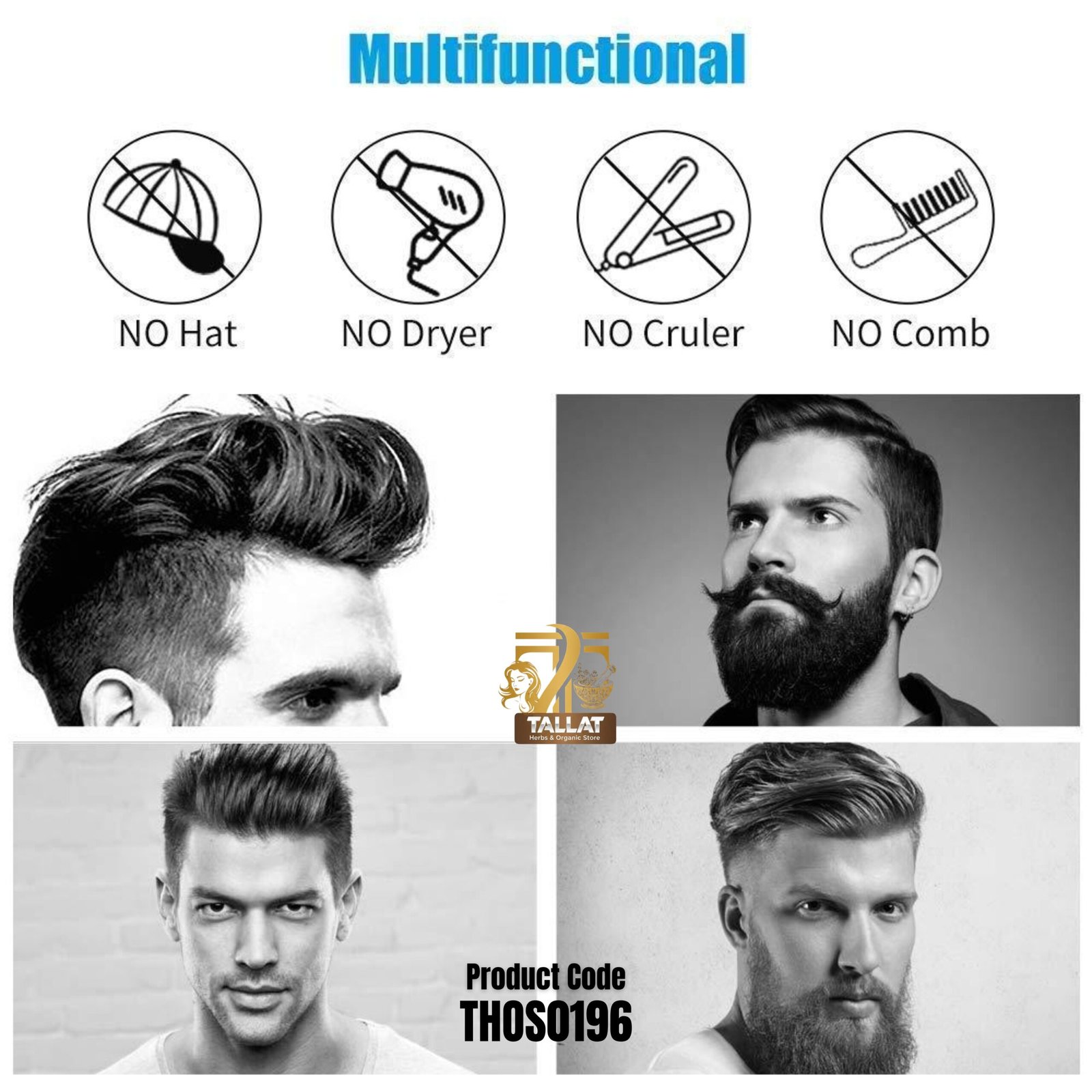 Beard Comb Hair Straightener for Men – Multifunctional Electric Hair & Beard Styling Brush - Image 2