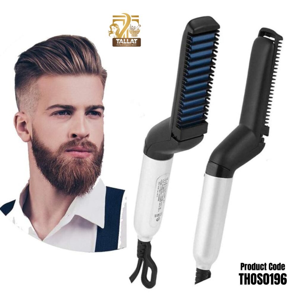 Beard Comb Hair Straightener for Men – Multifunctional Electric Hair & Beard Styling Brush