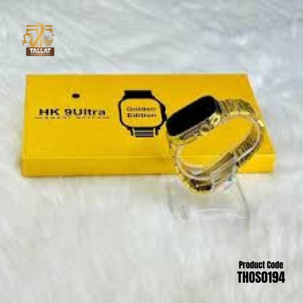 HK9 Ultra Golden Edition Big 2.2" Infinite Display Smart Watch with Wireless Charging