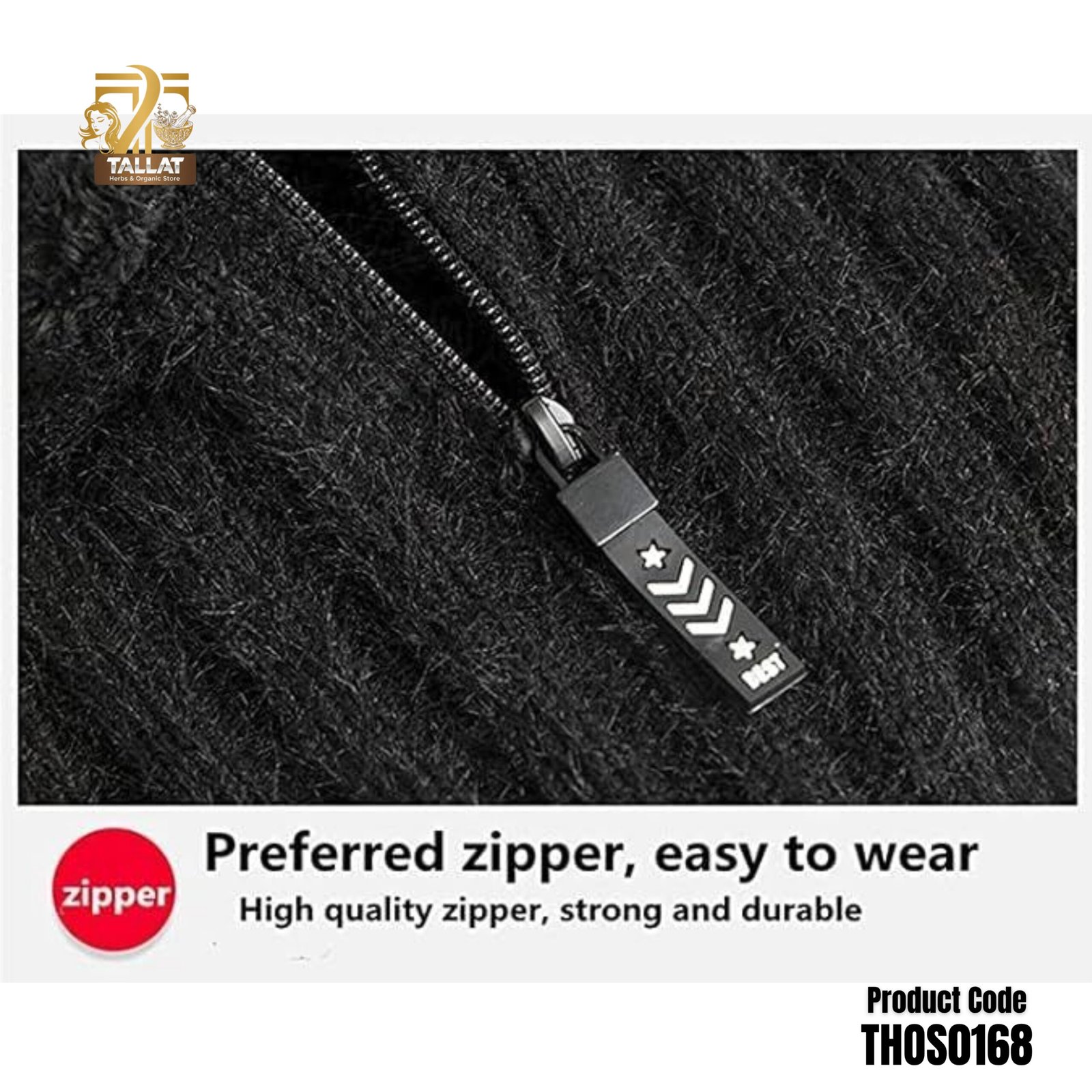 Zipper Winter Cap Thick Windproof Face Cover – Warm Zip Hood with Neck Protection