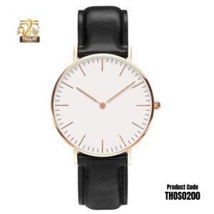 DW Men’s Luxury Wrist Watch with Black Leather Strap – Analog Stainless Steel Casual & Formal Watch  Tallat Herbs